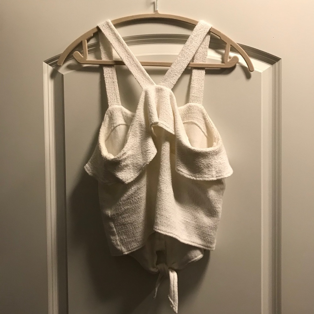 Madewell Texture & Thread Ruffle Tie-Front Tank - Picture 6 of 9